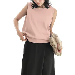 【新品】 [神戸レタス] [ M L XL ] 前後2wayスクエアネックニットトップス [C7122] XL パウダーピンク 0