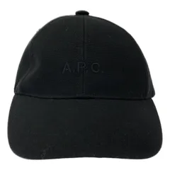 A.P.C アーペーセー ロゴエンブロイダリーキャップ  ブラック 56のサムネイル