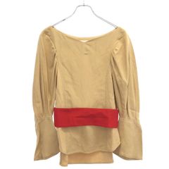 mame kurogouchi マメ クロゴウチ 18SS シルクヘンプブラウス MM18SS-SH069 ベージュ 2