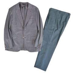 美品✨Brioni ブリオーニ 裏地総柄 ダブルセットアップ 52 XL - メルカリ