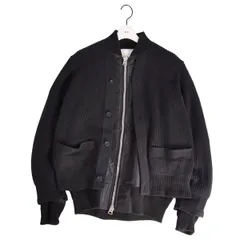 美品 サカイ Sacai ブルゾン 2024 ジャケット ナイロンツイル ニットのサムネイル