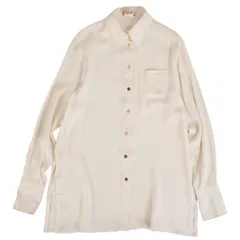 Vintage エルメス HERMES シャツ ブラウス セリエボタン ロングスのサムネイル