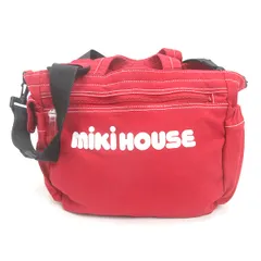 g■ミキハウス/MIKI HOUSE トートバッグ/ショルダーバッグ キャンバス地■赤/BAG/8【中古】■のサムネイル