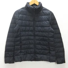 g■ユニクロ/UNIQLO ウルトラライトダウンジャケット【L】黒/LADIES/M94【中古】■