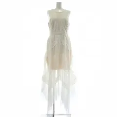 ビーシービージーマックスアズリア BCBGMAXAZRIA ワンピース ドレス 2 白 ホワイト ノースリーブ ロング レース MT02D19 /XZ ■GY57のサムネイル