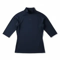 ティゴラ TIGORA カットソー アンダーシャツ スポーツウェア 七分袖 ハイネック ロゴ入り ネイビー Lサイズ 2026012600142のサムネイル