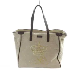 ADMJ アクセソワ Accessoires De Mademoiselle トートバッグ ハンド キャンバス レザー ロゴ ベージュ ■GY18 /MQのサムネイル