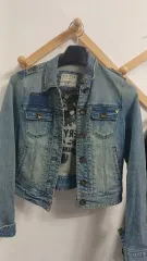 GUESS ゲス ストレッチ デニム (ショート) ジャケット バスト45 長さ45 傷なしAのサムネイル