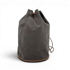 HERMES エルメス ポロションミミル GM グレー キャンバス ナップサック