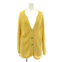 ノンブルアンペール NOMBRE IMPAIR カーディガン 麻 リネン F 黄色 イエロー 無地 Vネック 長袖 /JPのサムネイル