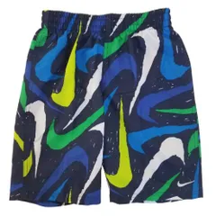 ナイキ Nike Swoosh AOP swim trunks（Midnight Navy） 男の子用海水パンツ 水着 海パン 海水浴 旅行 プール