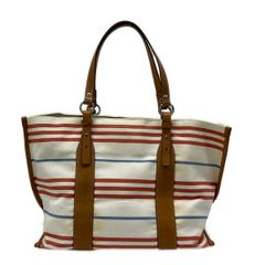 極美品》BURBERRY マルチボーダー キャンバス トートバッグ A4 - メルカリ