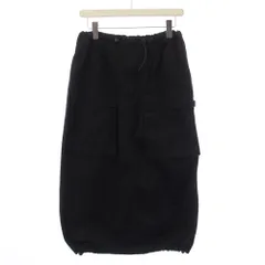 エムエムシックス メゾンマルジェラ MM6 Maison Margiela 24SS カーゴスカート ロング ジップフライ 36 黒 S52MI0008 /BMのサムネイル