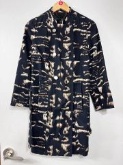 AKRIS アクリス ウールシルク マーブル柄 ジャケット コート