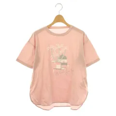 グレースクラス GRACE Class シルケット天竺プリントT Tシャツ カットソー 36 スモークピンク グレー ホワイト /ES ■OSのサムネイル