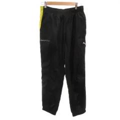プーマ PUMA トラックパンツ M 黒 ブラック 長ズボン サイド切り替え イージーウェスト ロゴプリント 903246 /HW ■GY58のサムネイル