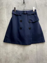 新品 MAJESTIC LEGON マジェスティックレゴン トレンチ風台形 スカート sizeM/ネイビー ■◆レディース