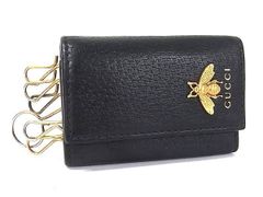 最高峰】GUCCI グッチ アニマリエ ビー キーケース レザー ブラック