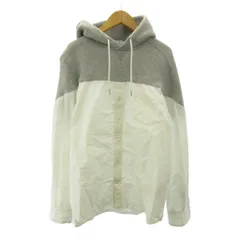 サカイ sacai 20SS ドッキング シャツ パーカー フーディ 長袖 1 グレー 白 ホワイト SCM-026 0522のサムネイル