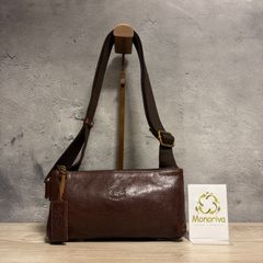 高級感漂う美しい本革】 IL BISONTE ショルダーバッグ バイソン 刻印 
