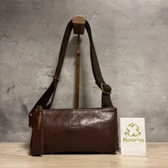☘️✨ IL BISONTE イルビゾンテ レザーショルダーバッグ ブラウン 本革 R2-988のサムネイル