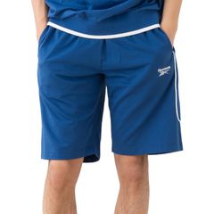Brand new Reebok shorts (rm-5119) with a single embroidered logo, piping, and elastic waistband.