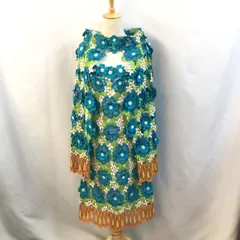 KEITA MARUYAMA　ケイタマルヤマ　花柄　フラワー　刺繍　ワンピース　ケープ　アレンジ　 2ピース　２P　 セットアップのサムネイル