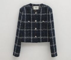 laubeblanc Mix tweed No collar jacket - メルカリ