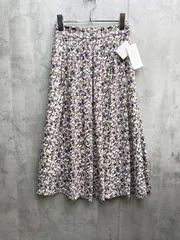 新品 Perle Peche ペルルペッシュ フラワープリントタック ロング スカート size38/カラフル ■◆レディースのサムネイル