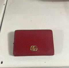 GUCCI GGマーモント 名刺入れ カードケース レッド - メルカリ