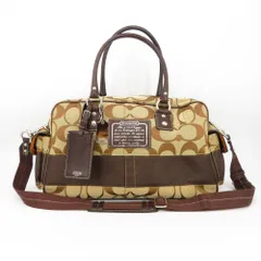 COACH コーチ ハンドバッグ COACH　シグネチャー　ボストンバッグ　ベージュ　F77179のサムネイル