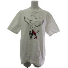 ティグルブロカンテ TIGRE BROCANTE ピジョンナッティーTシャツ カットソー プリント 白 ホワイト S のサムネイル