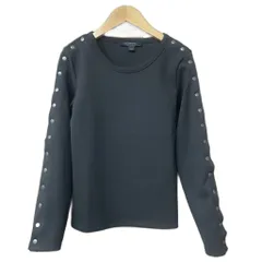 オールセインツ ALLSAINTS カットソー Tシャツ スナップボタン クルーネック 長袖 4 ブラックのサムネイル
