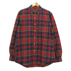 ラルフローレン 長袖シャツ トップス ボタンダウン チェック柄 メンズ Mサイズ 赤×紺×黄 RALPH LAUREN 【中古】のサムネイル