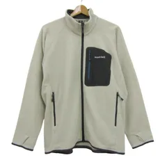 モンベル ブルゾン ジャケット アウター クリマプラス100 フリース メンズ L-Rサイズ ベージュ×黒 mont-bell 【中古】のサムネイル