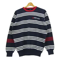 パーリーゲイツ セーター トップス 長袖 ボーダー柄 ゴルフウエア 日本製 メンズ 1サイズ 紺×白×赤 PEARLY GATES 【中古】のサムネイル