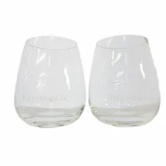 ティファニー TIFFANY & CO. ペア グラス タンブラー コップ 食器 2点セット ロゴ ガラス クリアのサムネイル
