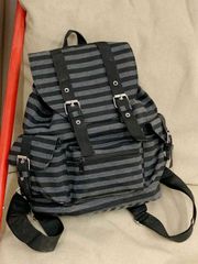グランジ y2k stripe print bag リュック - メルカリ