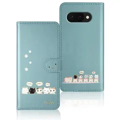 【新品】 Qribo Google Pixel 9a ケース 手帳型 ピクセル9a 手帳ケース Pixel9a カバー シンプルなのに可愛いデザイン エンボス加工猫柄 うれしい気持ち 6.3インチ対応 グーグルピクセル9aケース ピクセル9aカバー グーグル 