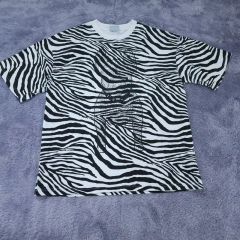 美品 総柄 ブルーレオパード柄】完売 入手困難 MACKDADDY Tシャツ 