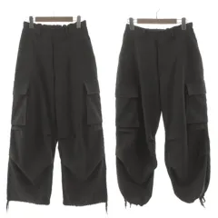 リル LILL カーゴパンツ lin220675 ワイドカーゴ ウエストゴム 裾ドローコード グレー系 Sのサムネイル