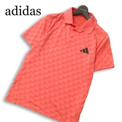 24SS★ adidas GOLF アディダス ゴルフ 春夏★ 総柄 半袖 ポロシャツ Sz.M　メンズ