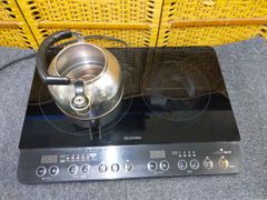 アイリスオーヤマ 2口IHコンロ IHK-WKT2-B 2019年製 動作確認済み 