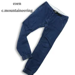 coen c.mountaineering コーエン 通年★ デニム ストレッチ 立体裁断 クライミング ジョガー パンツ ジーンズ Sz.M メンズのサムネイル