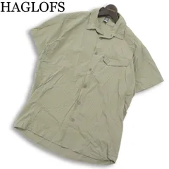 HAGLOFS ホグロフス 春夏★ 【603360 GETA SS SHIRT】 ナイロン 半袖 ストレッチ ロゴ刺繍 アウトドア シャツ Sz.L メンズのサムネイル