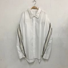 完売品】ESIO 長袖シャツ ホワイト ブラック パイピング - メルカリ