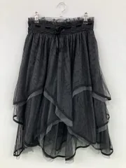 axes femme アクシーズファム ロングスカート M ブラック レディース