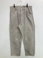 WYM ウィムバイリドム デニムパンツ MEDIUM グレー クロップド・半端丈 無地 スタンダード ワイド・ルーズ テーパード レギュラー メンズ