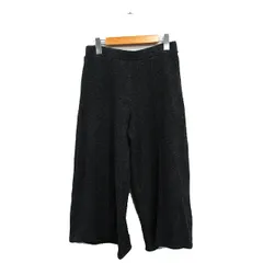 ザラ ZARA ガウチョパンツ センターライン シンプル チャコールグレー /KT3