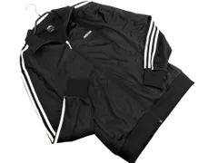 adidas アディダス スリーストライプ トラック ジャケット sizeL/黒 ■◇ メンズ